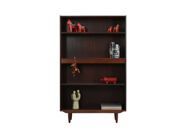 Bookcase, brown rosewood, Denmark, 1970s - DIMENSION
