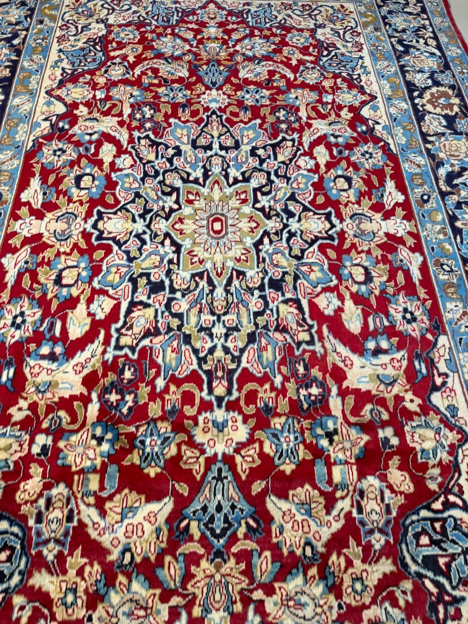 Dywan Keshan 380x235 cm, czerwony, wełna, Iran - 201899