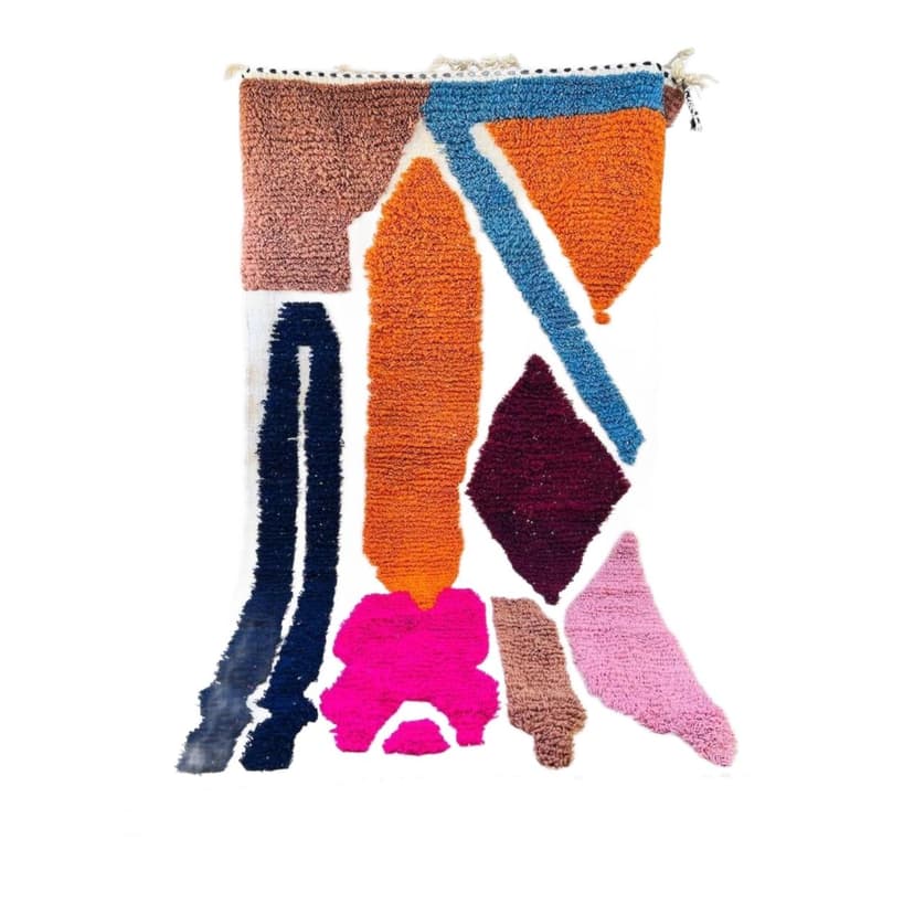 Ręcznie tkany dywan 200x300 cm, wełna, wielokolorowy, Maroko