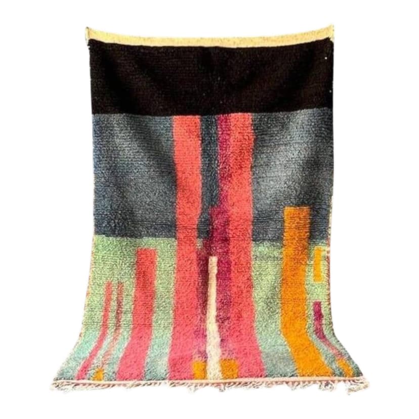 Ręcznie tkany dywan 200x300 cm, wełna, wielokolorowy, Maroko