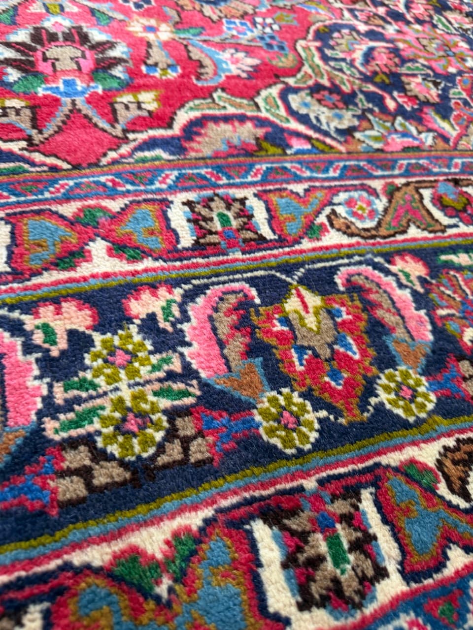 Dywan Keshan, multicolor, wełna, Iran - 201924