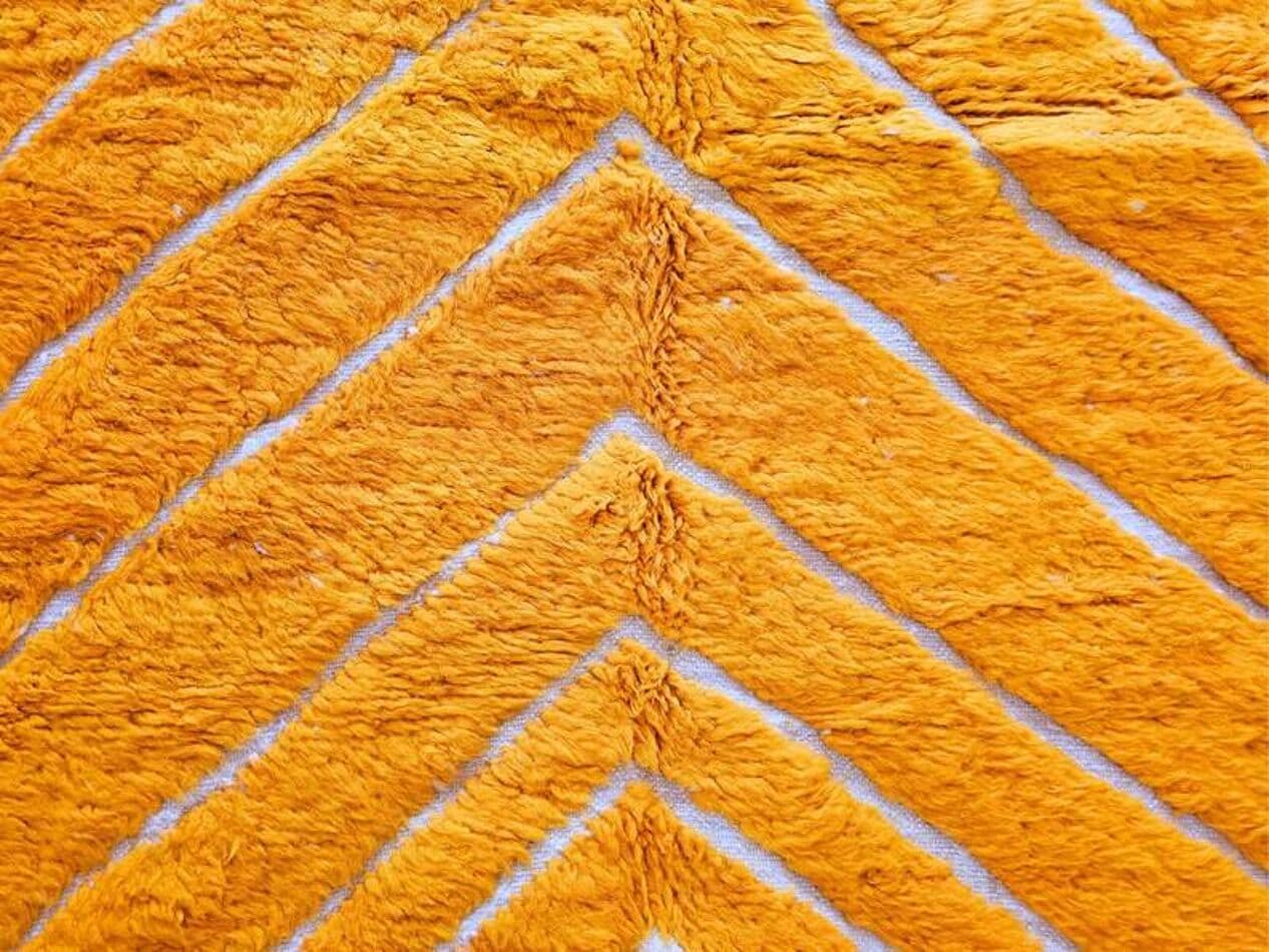 Ręcznie tkany dywan 200x300 cm, wełna, pomarańczowy, Maroko - 202105