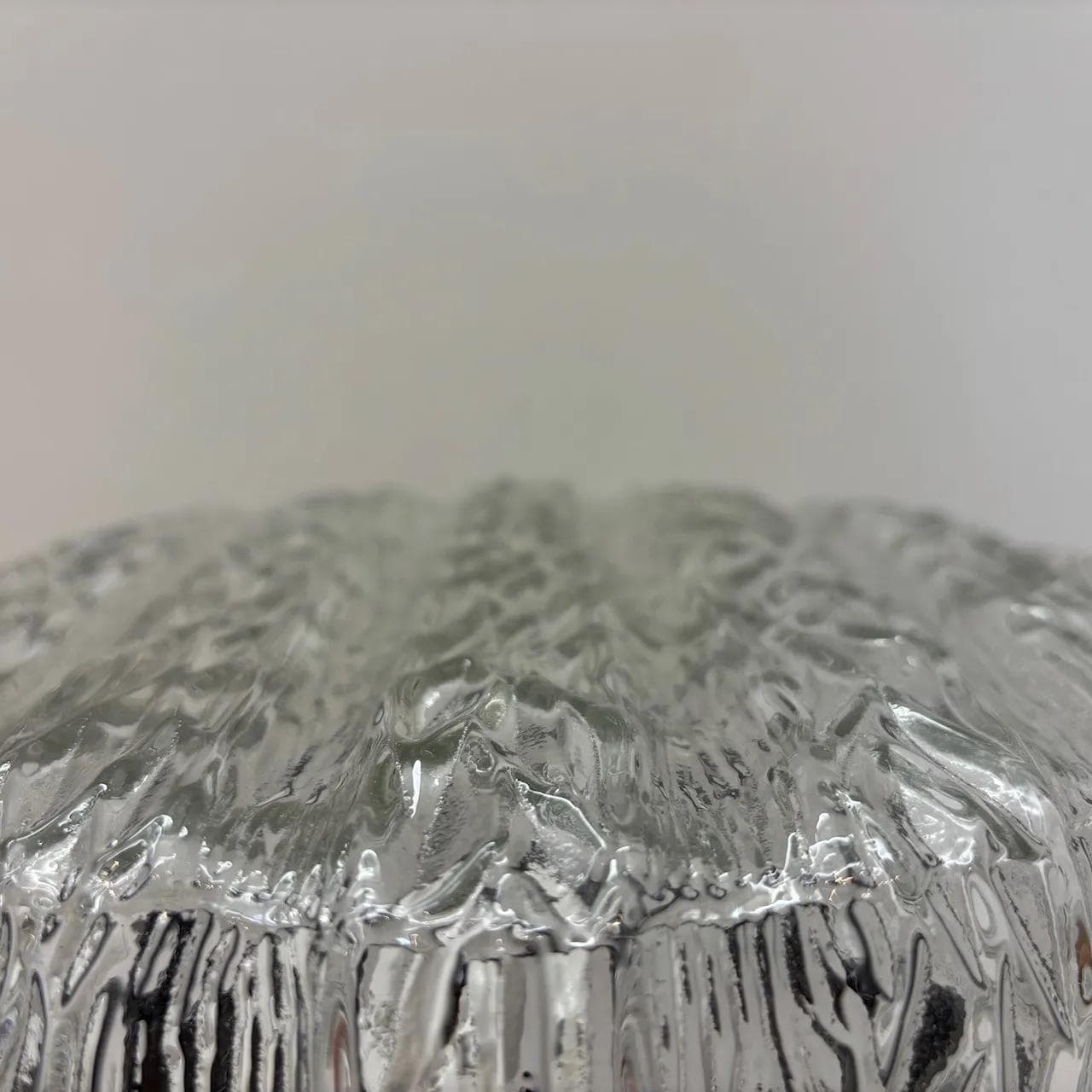 Kinkiet, transparentne szkło, bakelit, RZB, Niemcy, lata 70. - 14226