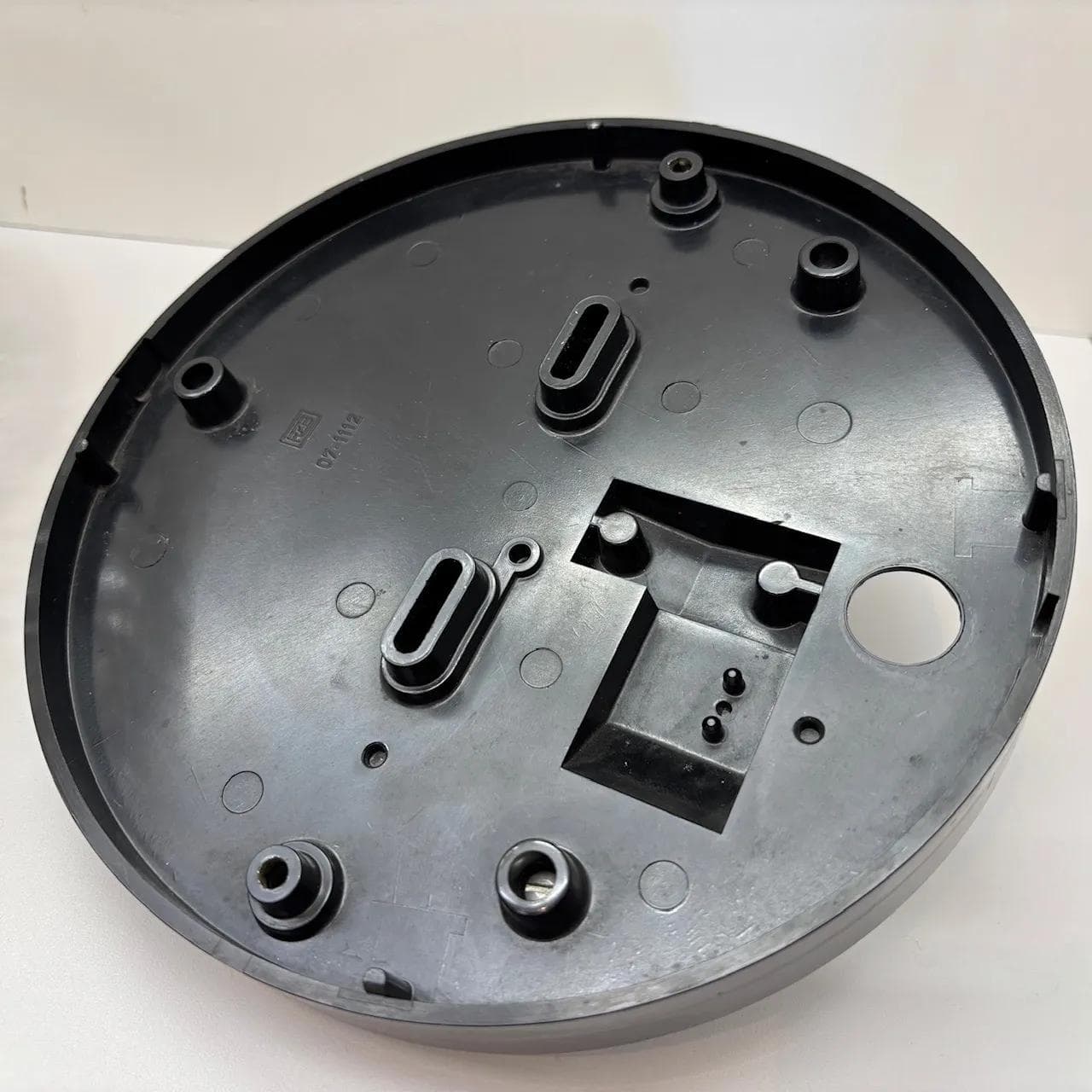 Kinkiet, transparentne szkło, bakelit, RZB, Niemcy, lata 70. - 14231