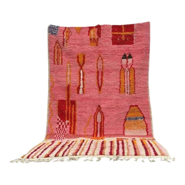 Ręcznie tkany dywan 250x150 cm, wełna, multikolor, Maroko - WYMIARY