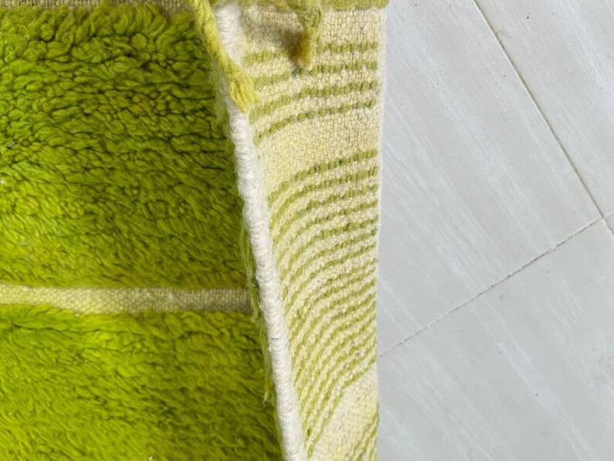 Ręcznie tkany dywan 200x300 cm, wełna, zielony, Maroko - 202045