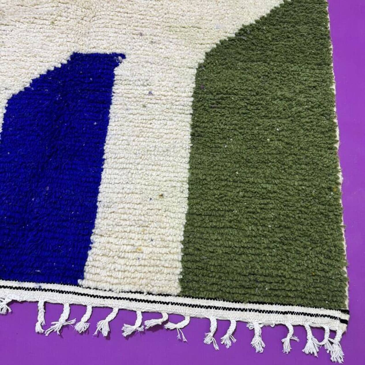 Ręcznie tkany dywan 250x150 cm, wełna, multikolor, Maroko - 202011