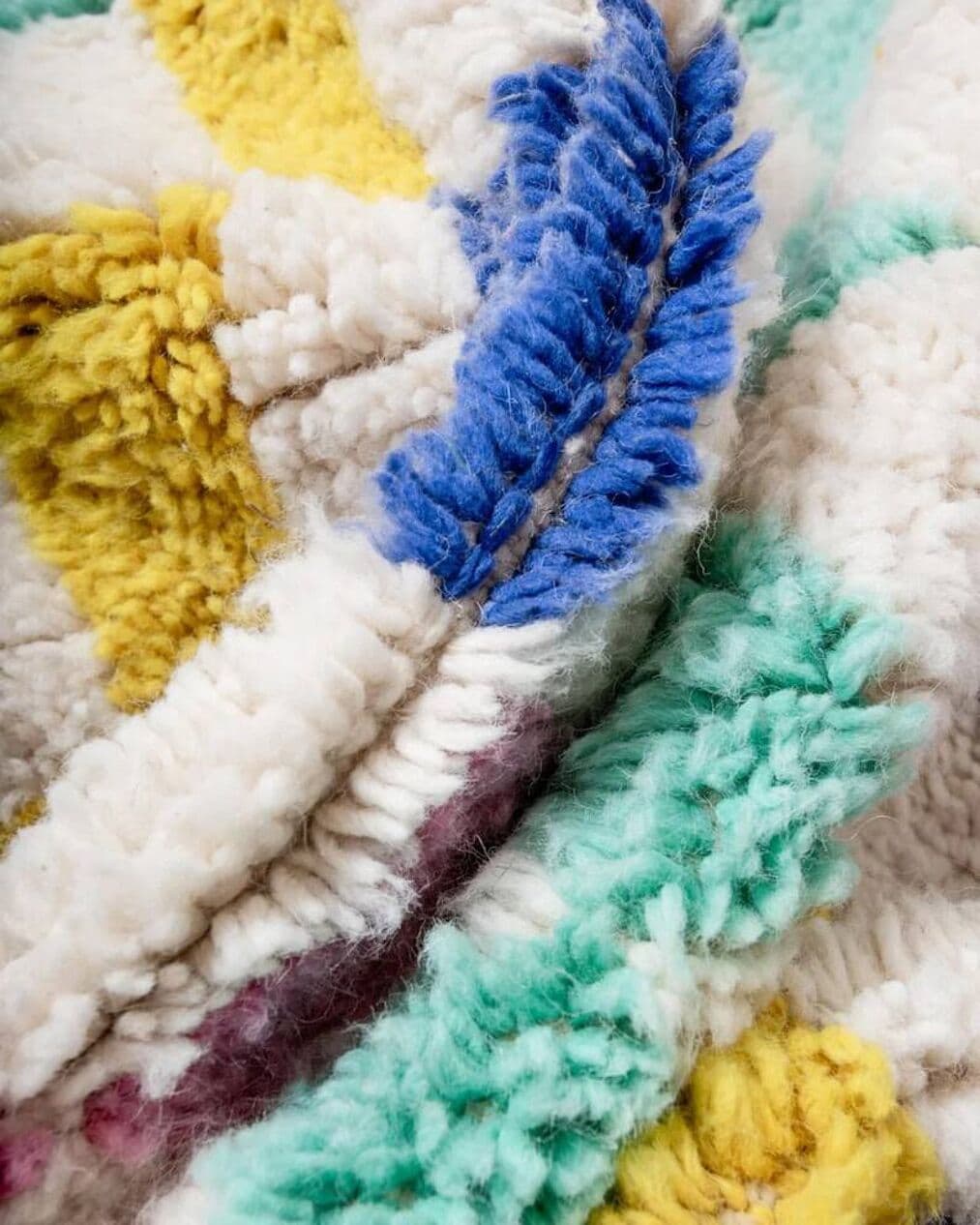 Ręcznie tkany dywan 250x150 cm, wełna, multikolor, Maroko - 203114