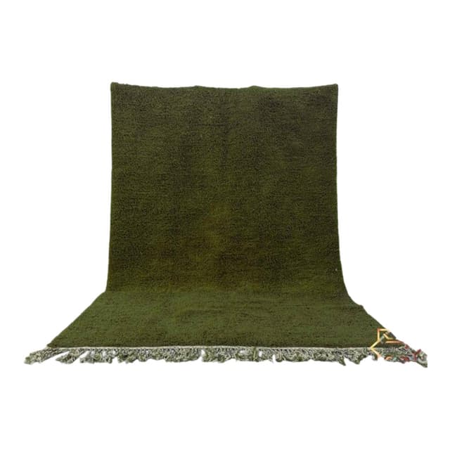 Ręcznie tkany dywan 200x300 cm, wełna, oliwkowy, Maroko - WYMIARY