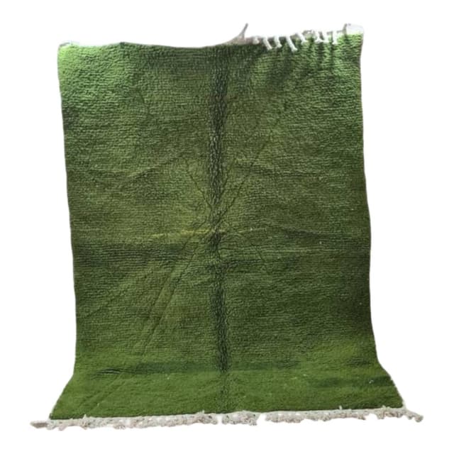 Ręcznie tkany dywan 250x150 cm, wełna, zielony, Maroko - WYMIARY