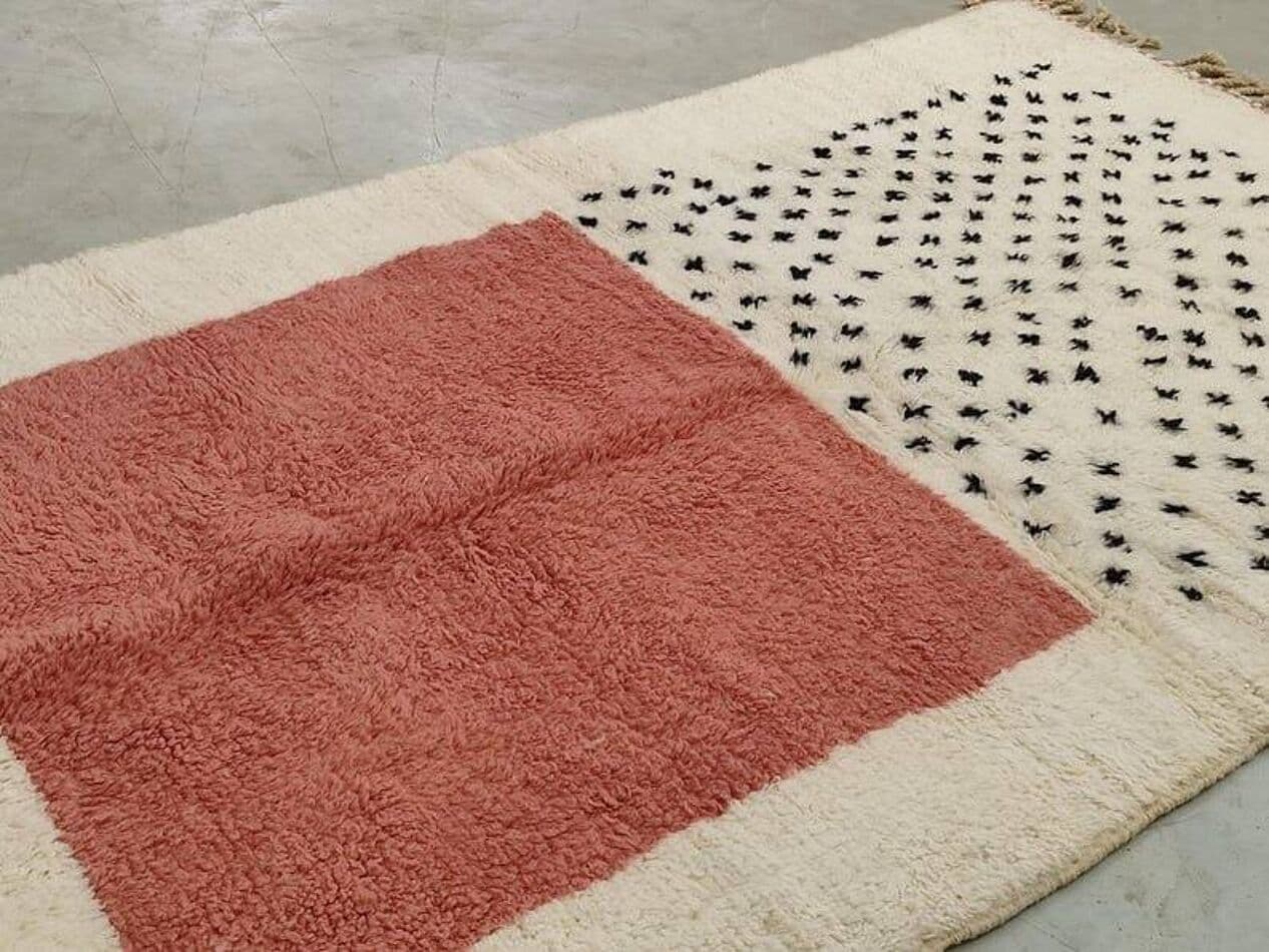 Ręcznie tkany dywan 150x250 cm, wełna, multikolor, Maroko - 203274