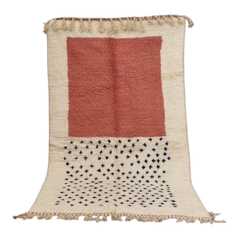 Ręcznie tkany dywan 100x200 cm, wełna, multikolor, Maroko