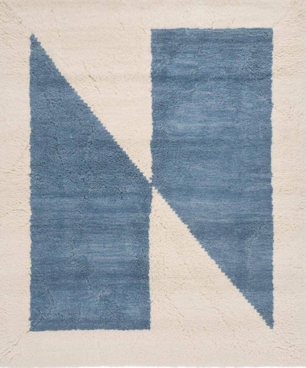 Ręcznie tkany dywan 150x250 cm, wełna, niebieski, Maroko - 203262