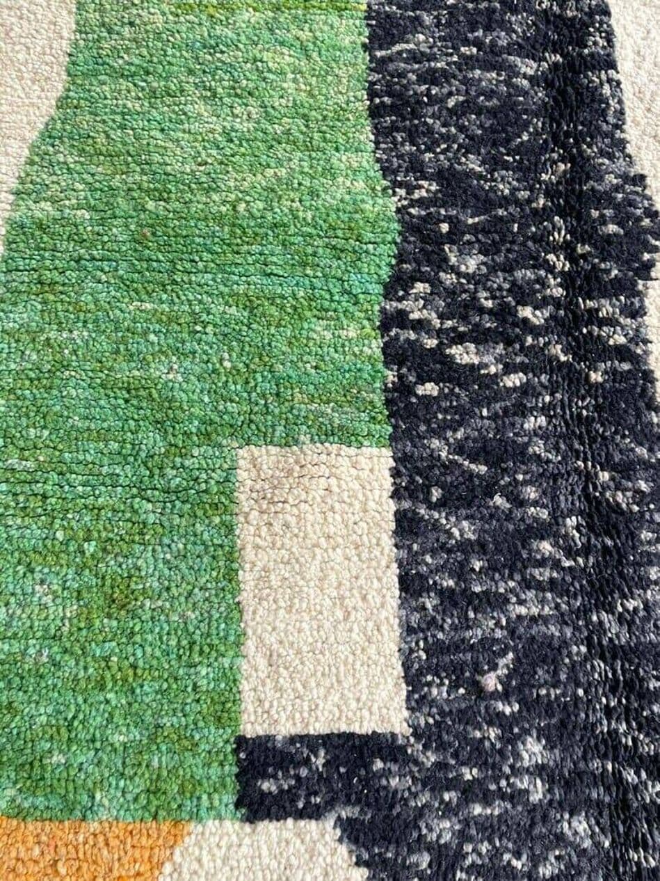 Ręcznie tkany dywan 140x260 cm, wełna, multikolor, Maroko - 203235