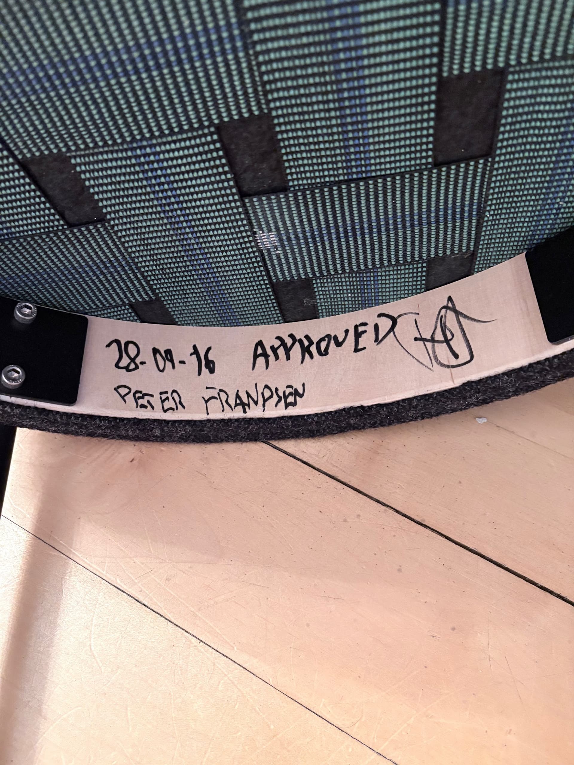 Krzesło 430, szary, proj. V. Panton, Dania - 203359