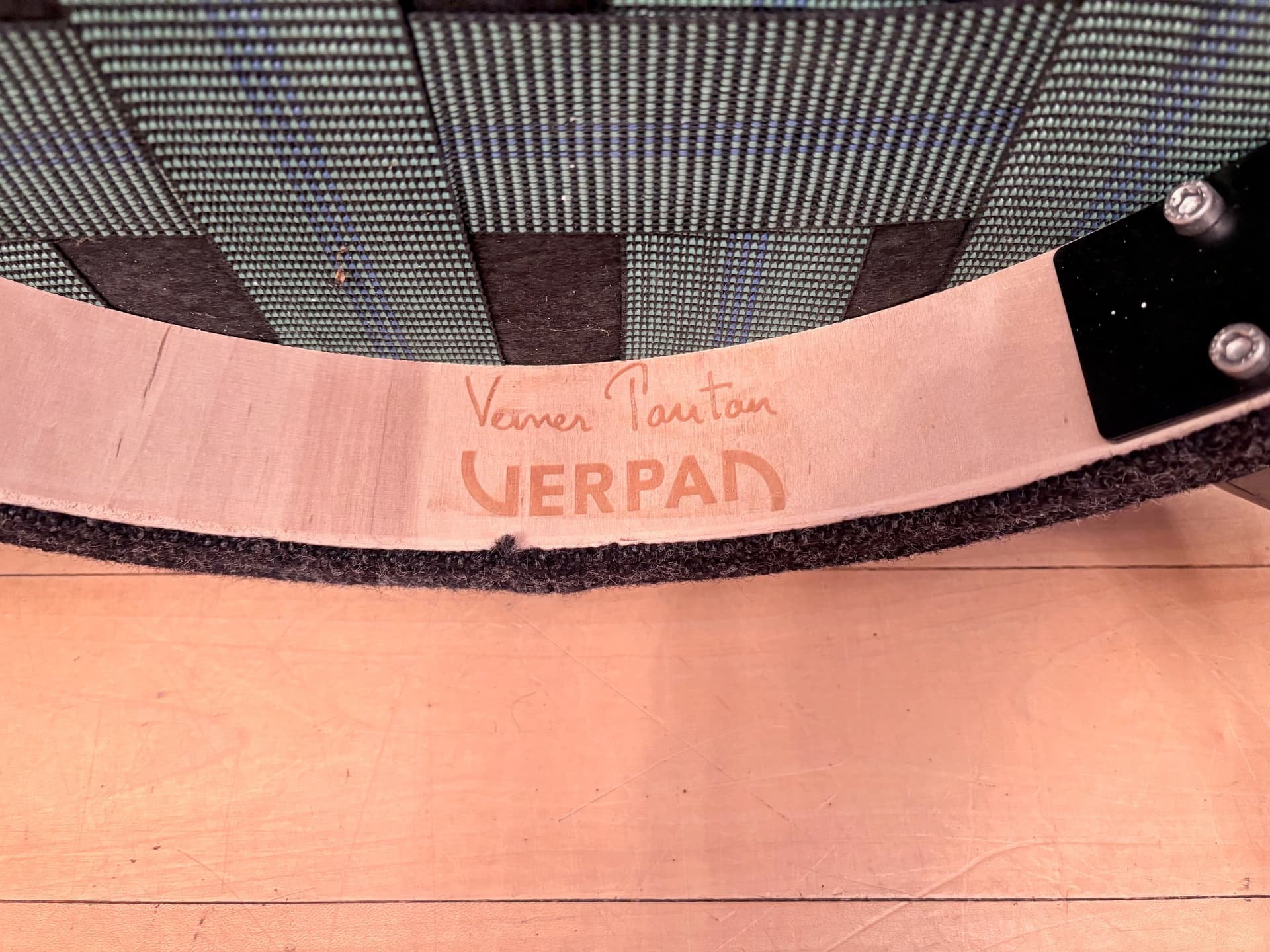 Krzesło 430, szary, proj. V. Panton, Dania - 203358