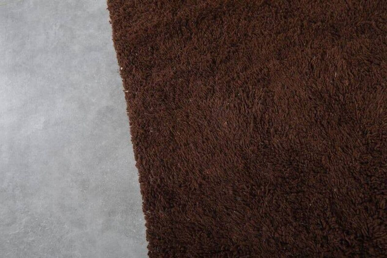 Ręcznie tkany dywan 140x260 cm, wełna, kremowy, brązowy, Maroko - 205692