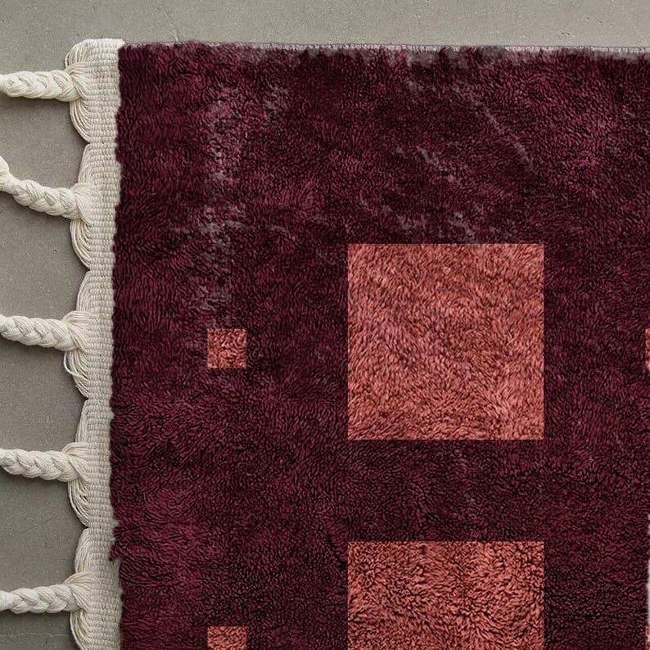 Ręcznie tkany dywan 150x250 cm, wełna, multikolor, Maroko - 205672