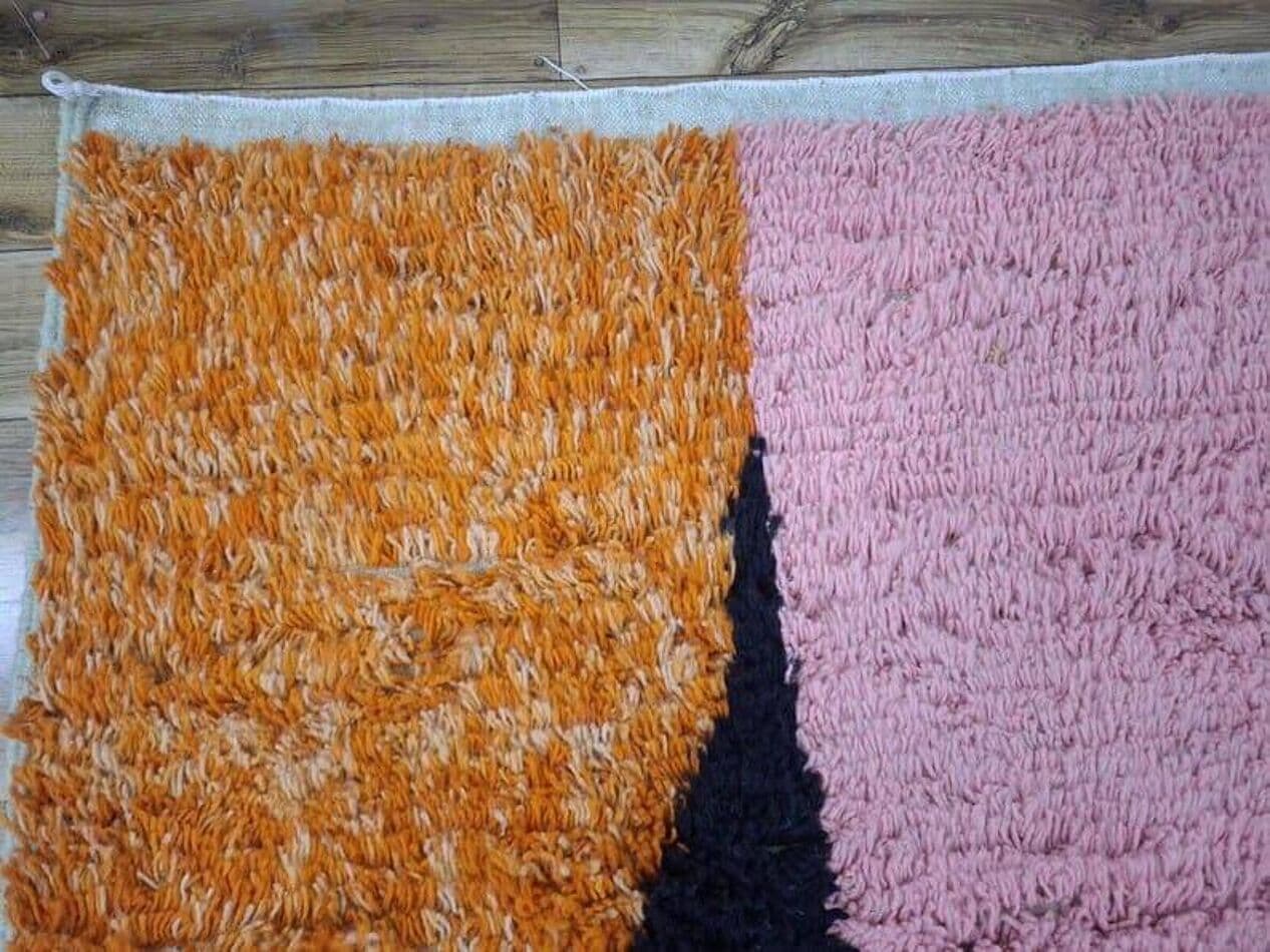 Ręcznie tkany dywan 100x200 cm, wełna, multikolor, Maroko - 205555