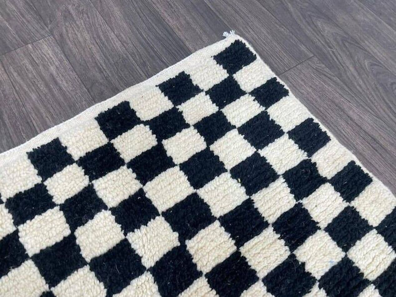 Ręcznie tkany dywan 150x250 cm, wełna, multikolor, Maroko - 205550