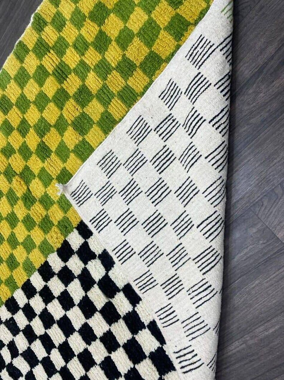 Ręcznie tkany dywan 150x250 cm, wełna, multikolor, Maroko - 205547