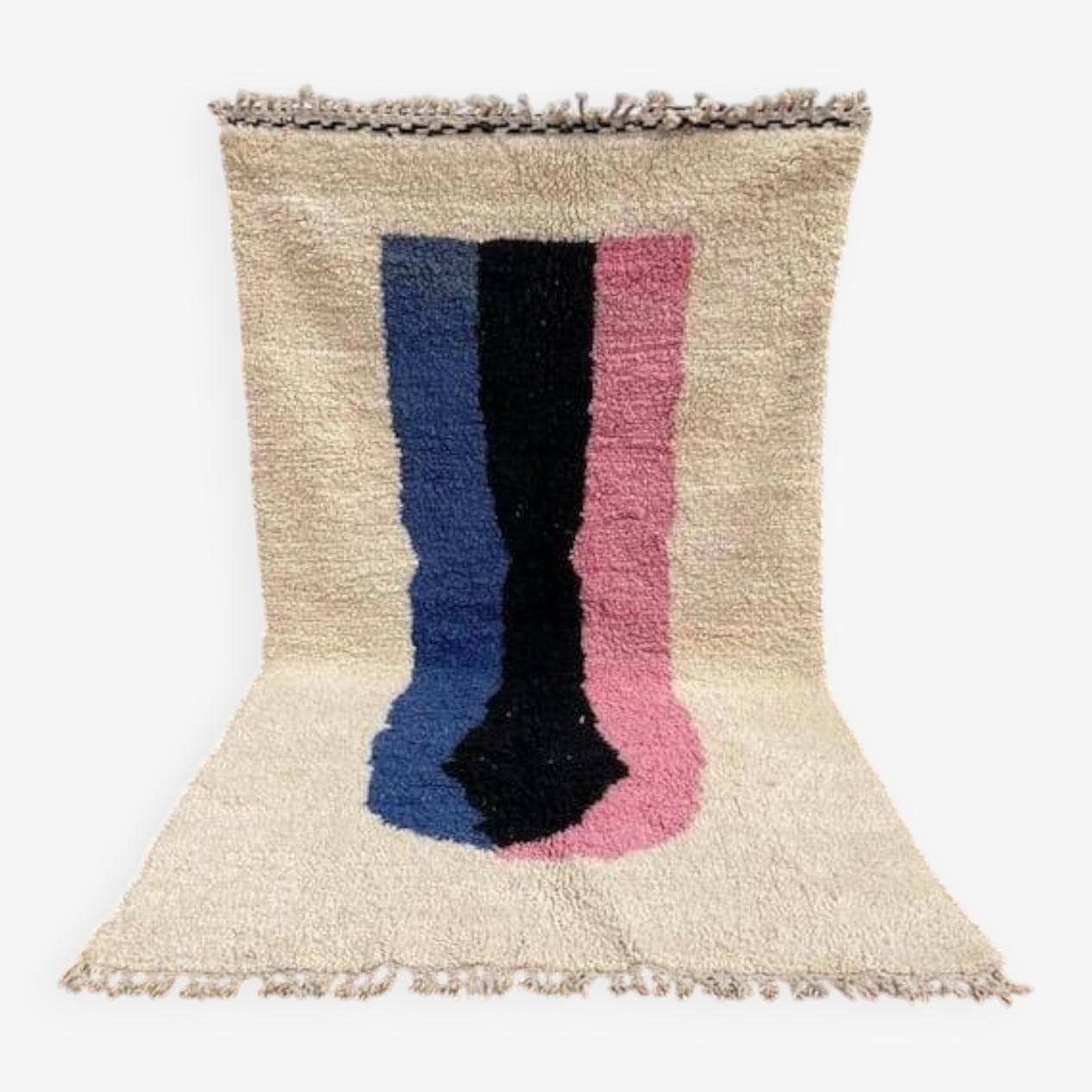 Ręcznie tkany dywan 150x250 cm, wełna, multikolor, Maroko - 205506