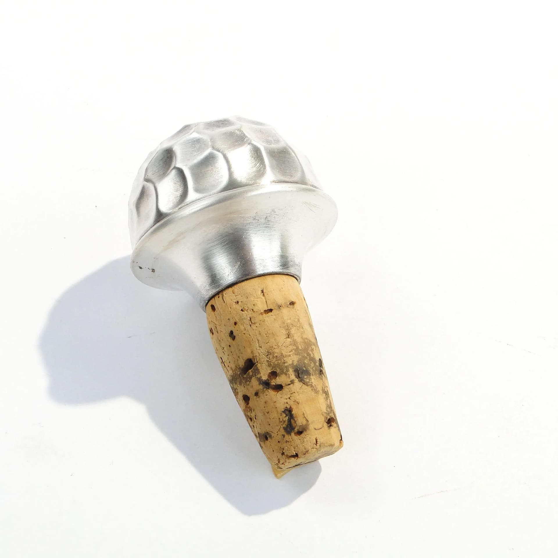 Bottle stopper Art Deco, silver-plated brass, WMF, Germany, 1920s - 14605