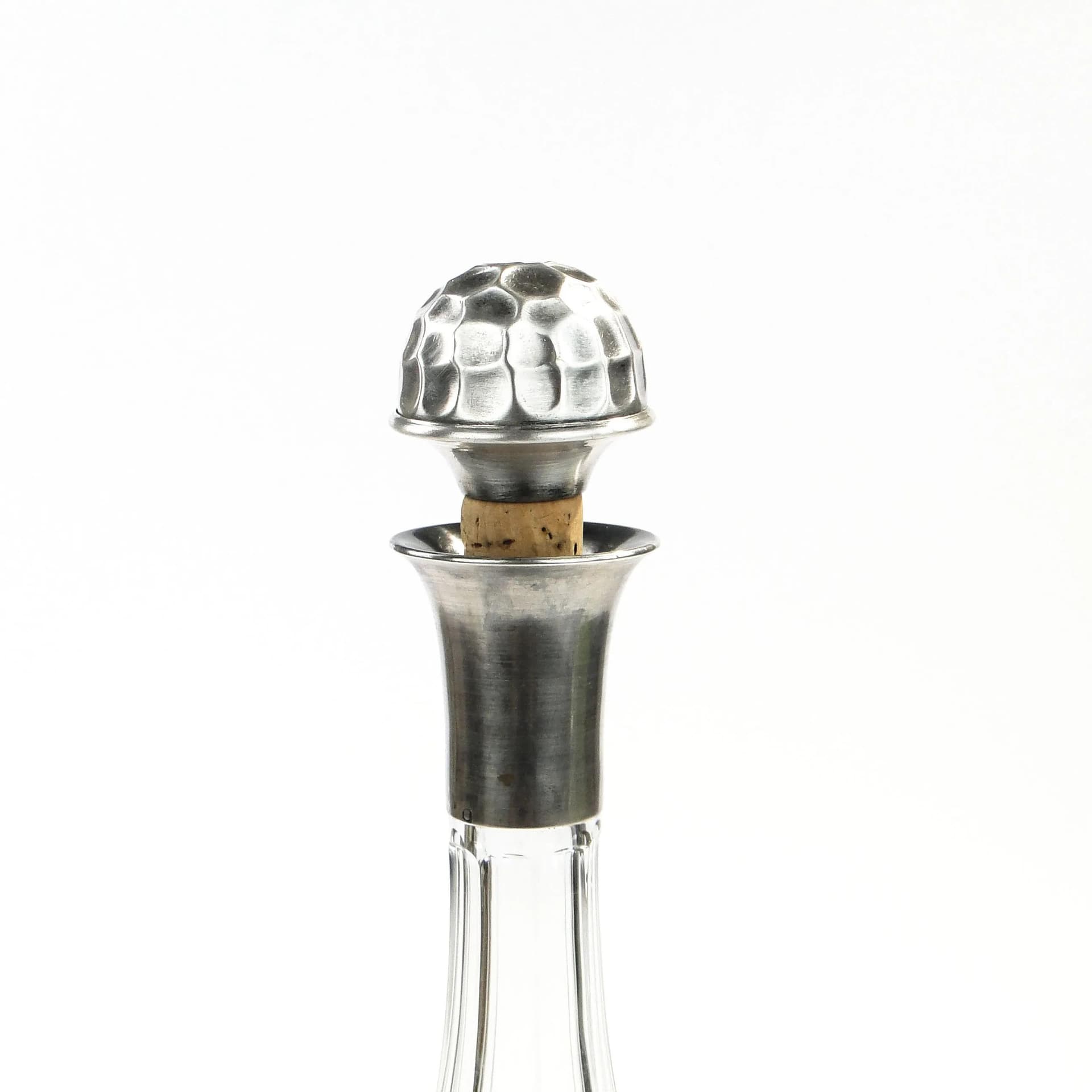Bottle stopper Art Deco, silver-plated brass, WMF, Germany, 1920s - 14606