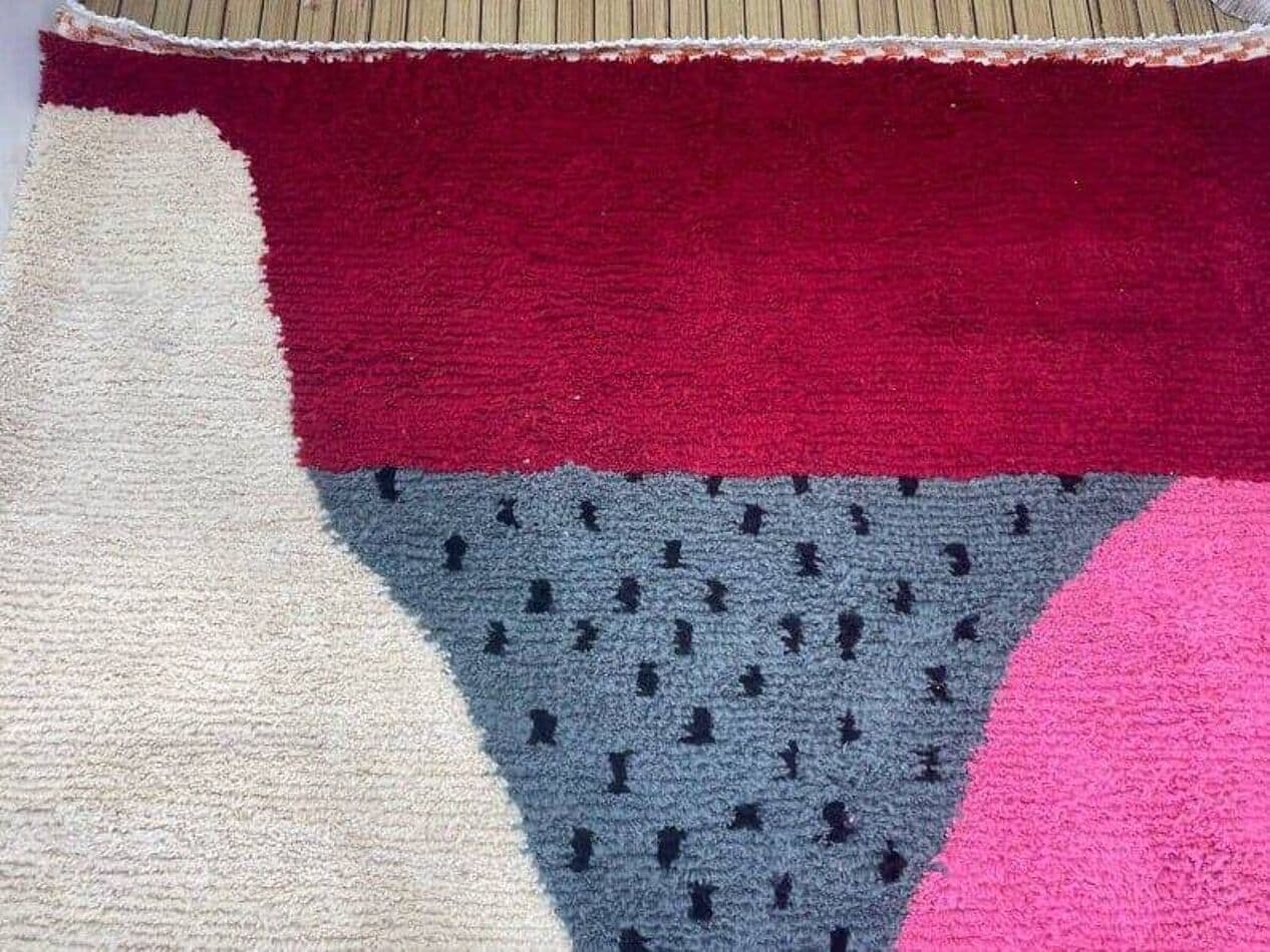 Ręcznie tkany dywan 150x250 cm, wełna, multikolor, Maroko - 205300