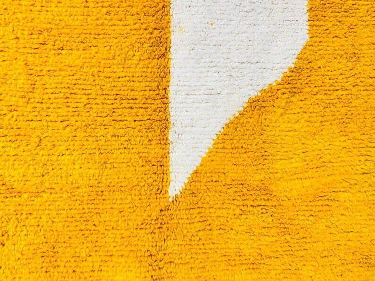 Ręcznie tkany dywan 150x250 cm, wełna, niebieski, różowy, żółty, biały, Maroko - 205220