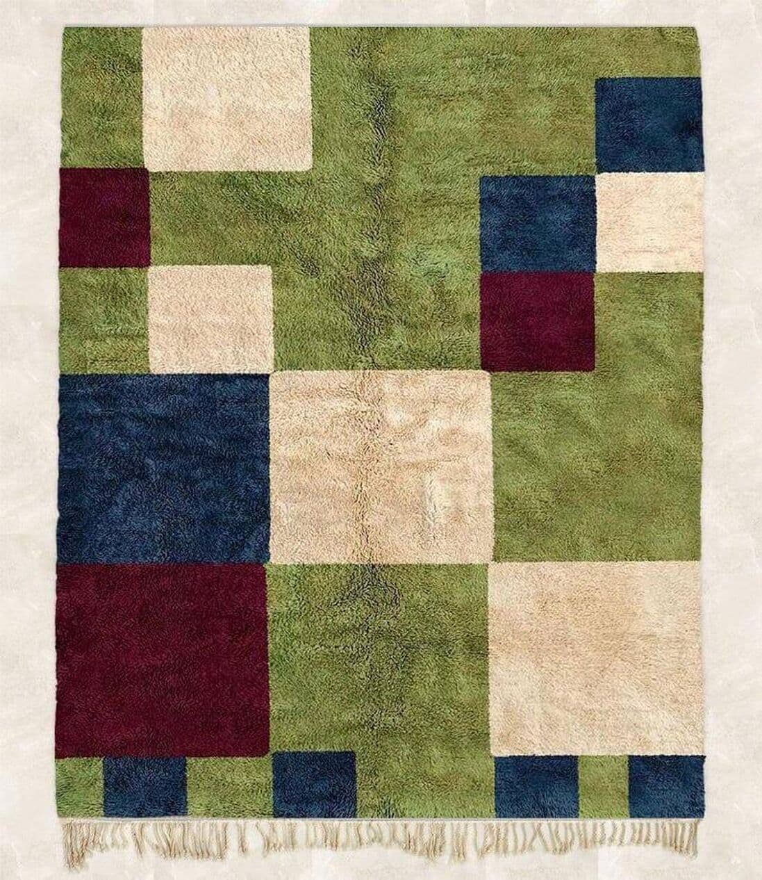 Ręcznie tkany dywan 150x250 cm, wełna, multikolor, Maroko - 205197