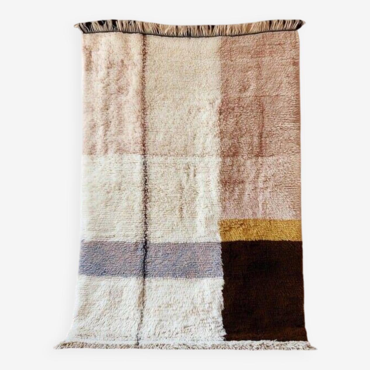 Ręcznie tkany dywan 150x250 cm, wełna, wielokolorowy, Maroko - 205182