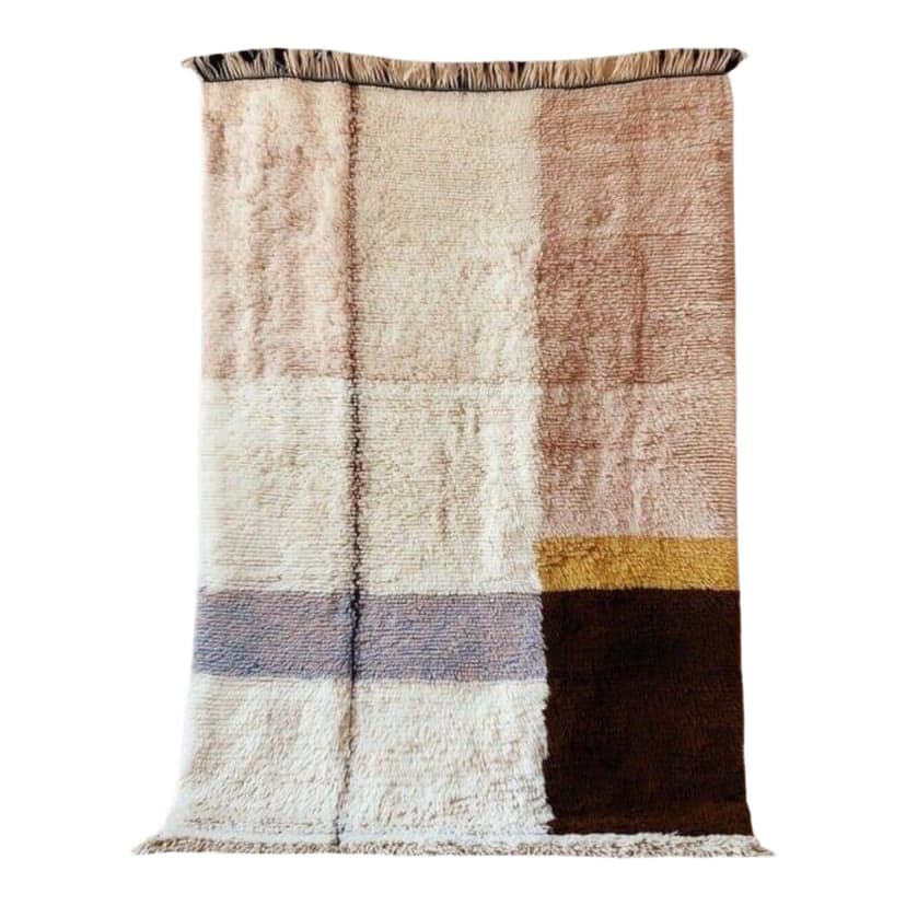 Ręcznie tkany dywan 150x250 cm, wełna, wielokolorowy, Maroko