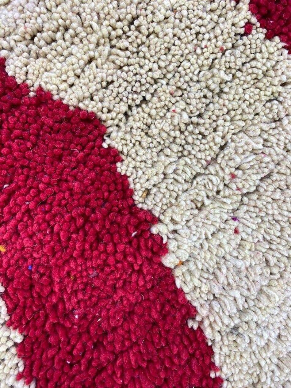 Ręcznie tkany dywan 140x260 cm, wełna, multikolor, Maroko - 205124