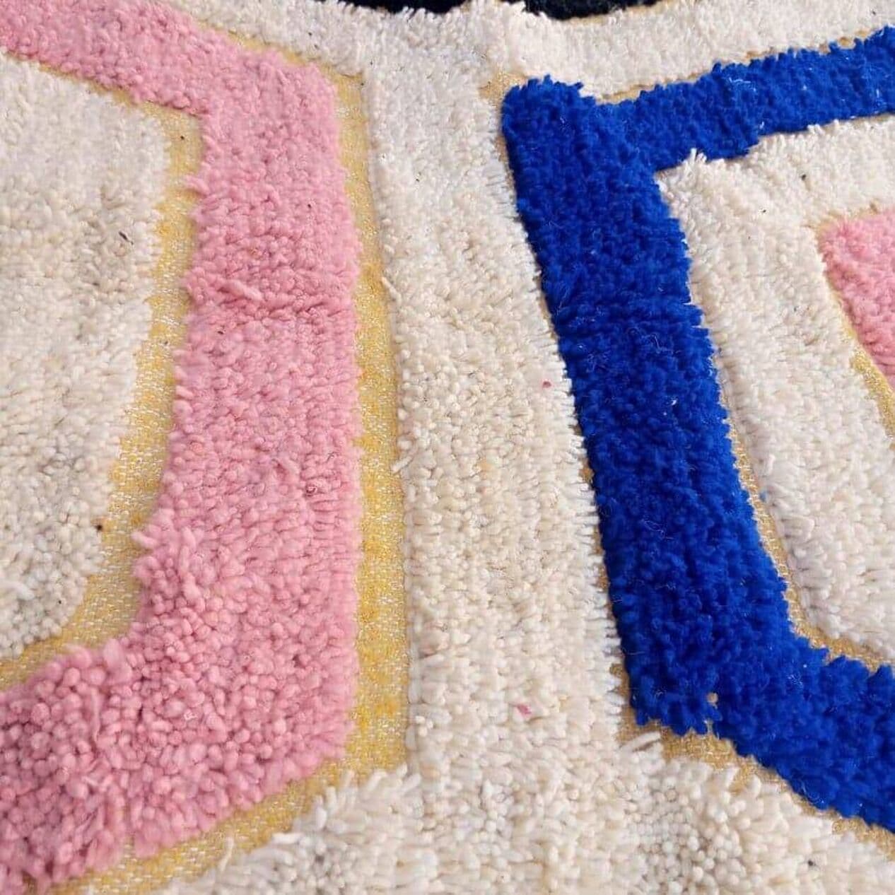 Ręcznie tkany dywan 150x250 cm, wełna, multikolor, Maroko - 205097