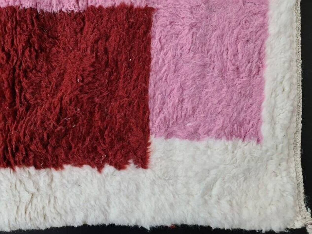 Ręcznie tkany dywan 100x200 cm, wełna, multikolor, Maroko - 205041