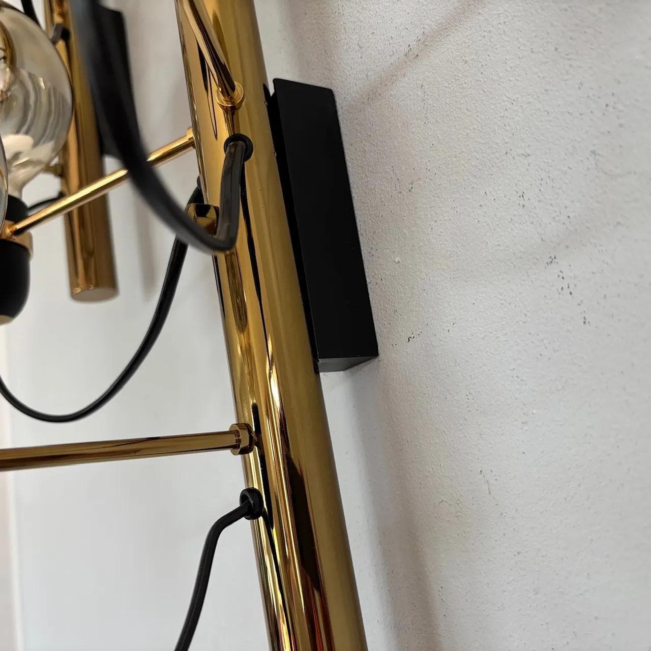 Para kinkietów, mosiądz złoty, Niemcy, lata 70. - 14700