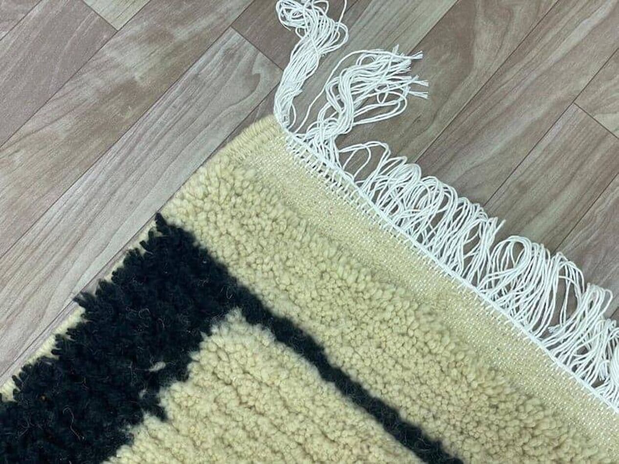 Ręcznie tkany dywan 140x260 cm, wełna, wielokolorowy, Maroko - 204940