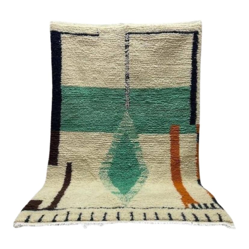 Ręcznie tkany dywan 140x260 cm, wełna, wielokolorowy, Maroko