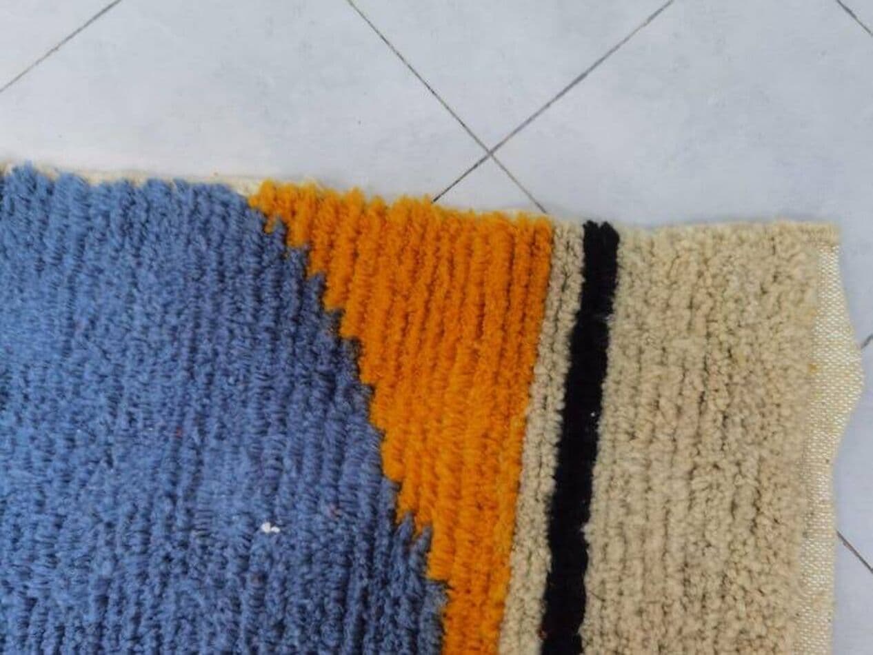 Ręcznie tkany dywan 150x250 cm, wełna, multikolor, Maroko - 204934