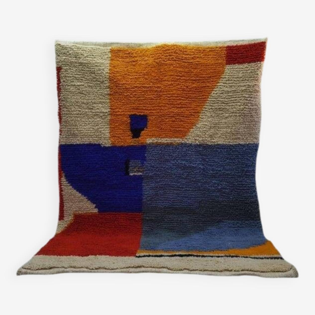 Ręcznie tkany dywan 150x250 cm, wełna, multikolor, Maroko - 204930