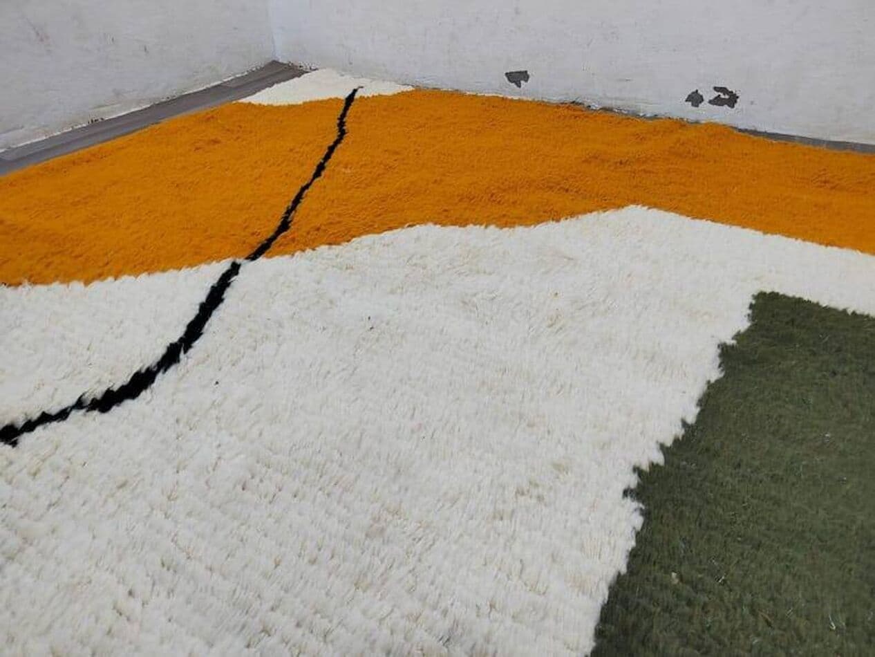 Ręcznie tkany dywan 200x300 cm, wełna, multikolor, Maroko - 204903