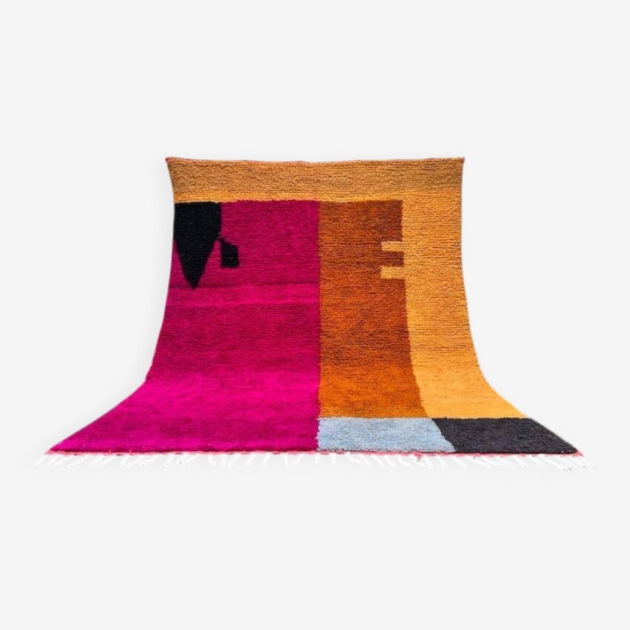 Ręcznie tkany dywan 200x300 cm, wełna, multikolor, Maroko - 204895