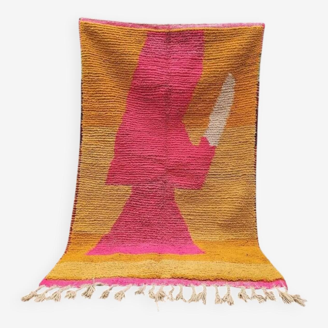 Ręcznie tkany dywan 150x250 cm, wełna, multikolor, Maroko - 204874