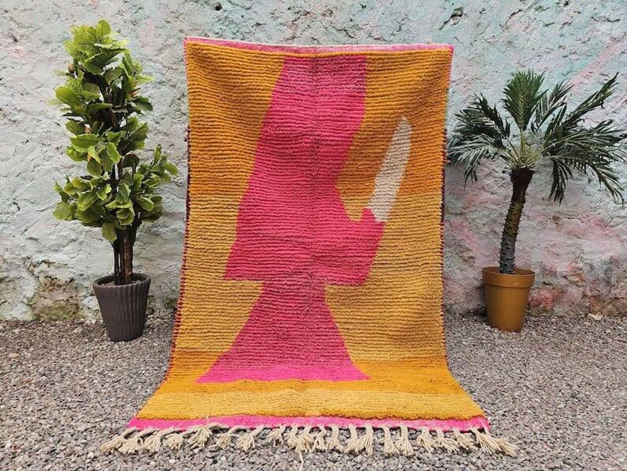 Ręcznie tkany dywan 150x250 cm, wełna, multikolor, Maroko - 204879