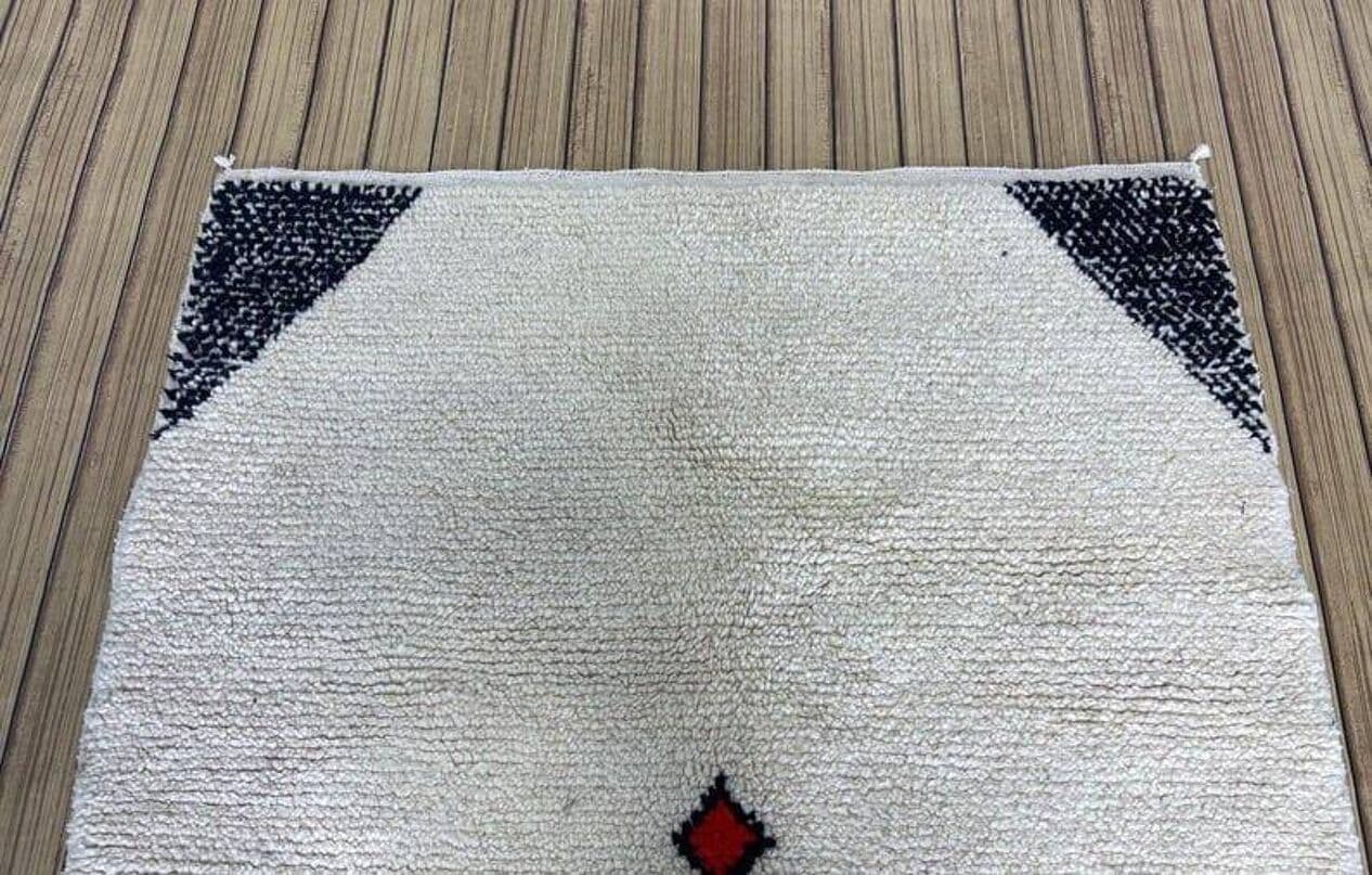 Ręcznie tkany dywan 100x200 cm, wełna, multikolor, Maroko - 204841