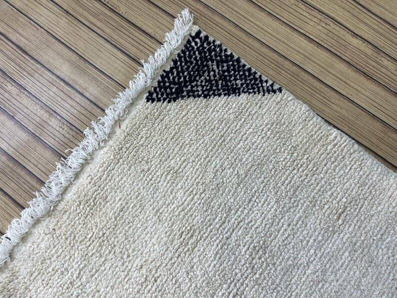 Ręcznie tkany dywan 100x200 cm, wełna, multikolor, Maroko - 204846