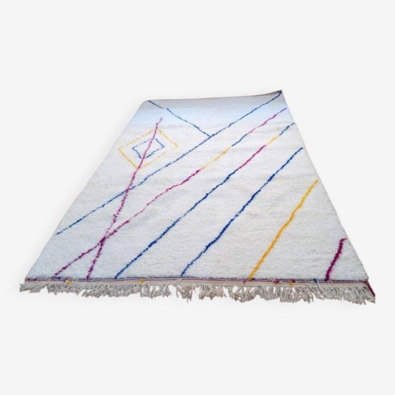 Ręcznie tkany dywan 150x250 cm, wełna, multikolor, Maroko - 204799