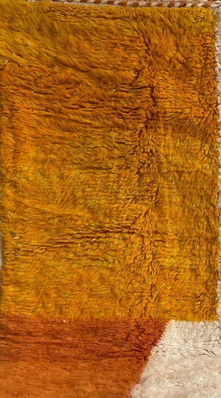 Ręcznie tkany dywan 150x250 cm, wełna, pomarańczowy, Maroko - 204754