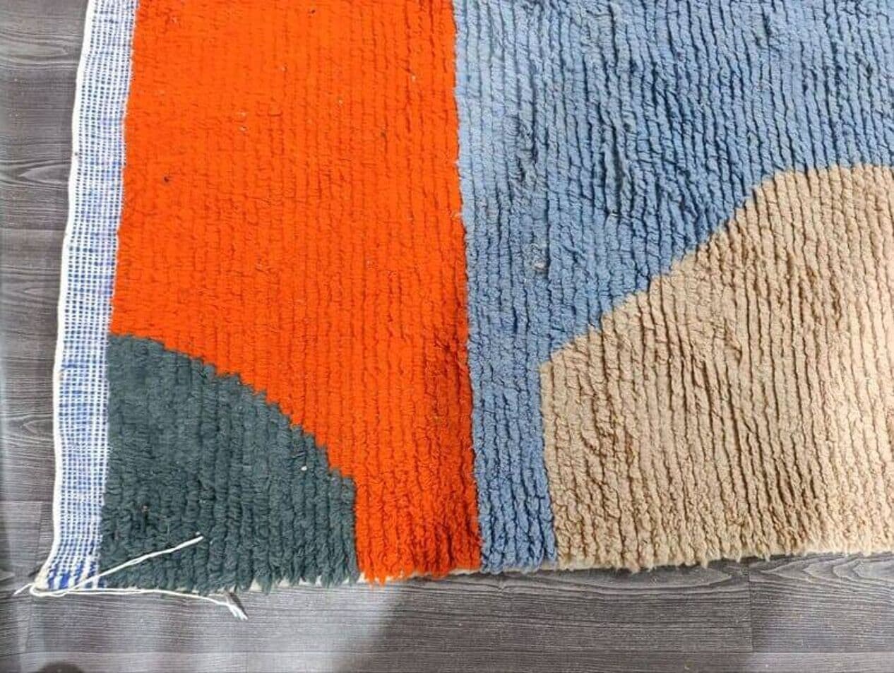 Ręcznie tkany dywan 100x200 cm, wełna, multikolor, Maroko - 204725